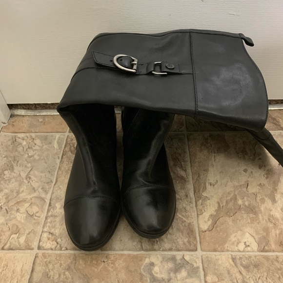 Nurture Leather Boots - Picture 1 of 2